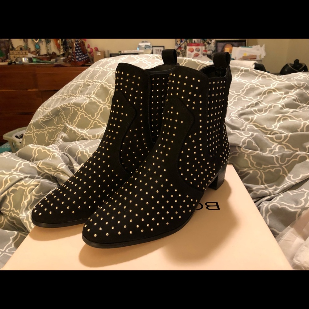 BCBG Bootie with Gold studs